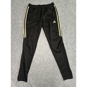 Adidas Tiro Training Pants Small Black Gold 3-Stripes Climacool